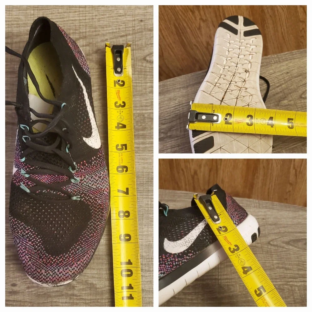 Nike Free Flyknit‎ Focus 2 Running Shoes Women's Size 9 Multicolor
